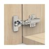 50 Pack Frameless Full Overlay Concealed European Hinges, Self Closing Satin ...