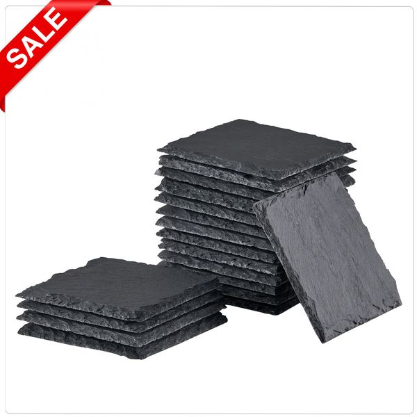 OMTech 36 Pack Square Stone Coasters Set for CO2 Laser Engraver Cutter