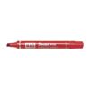 Pentel N60 Permanent Marker Chisel Tip with Aluminium Barrel Waterproof Ink - Red