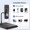 TOMLOV DM1 WiFi Wireless Digital Microscope 1000X 1080P USB Coin scope For Ipad