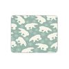 Snowflake Polar Bears Winter Scene Print Pattern PC Computer Rectangle Mouse Mat Pad
