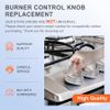 WB03X24818 Burner Control Knob Stove Knobs Replacement for GE Range Oven Grill