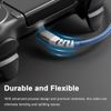 Fasgear 5m Micro USB Cable, 2 Pack Long Fast Charging Cord, Micro USB Sync Cable Compatible with PS4 Controller, X-box, Galaxy S7/S6, Sony, Nexus, Security Camera (Black&Blue)