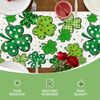 TELAIN Table Runner 13x90 Inch Polyester, Green Plaid Leaf, Perfect for St Patrick's Day and Easter, Machine Washable