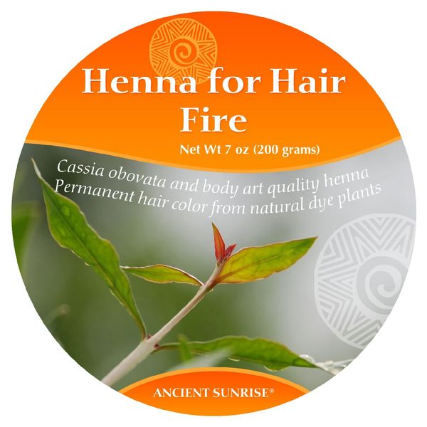 100% Natural Henna For Hair, Ancient Sunrise Red Henna Hair Color, Red/Orange Henna Hair dye, Fire Red Hair Color, Ancient Sunrise Henna Fire Kit