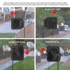 HOLACA Camera Mount for Blink Mini/Blink Mini 2, 20 Degree Downward Adhesive Mount (Black)