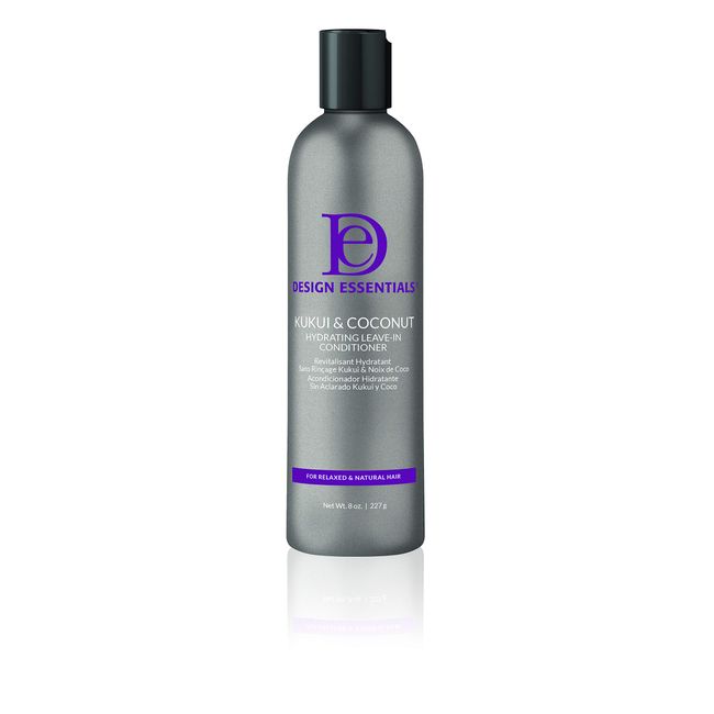 Design Essentials Natural Kukui & Coconut Hydrating Leave-In Conditioner For Relaxed And Natural Hair - 8 Oz