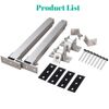 Pair Solar Panel Mounting Brackets Adjustable Angle Tilt Mount Fixing Wall Roof