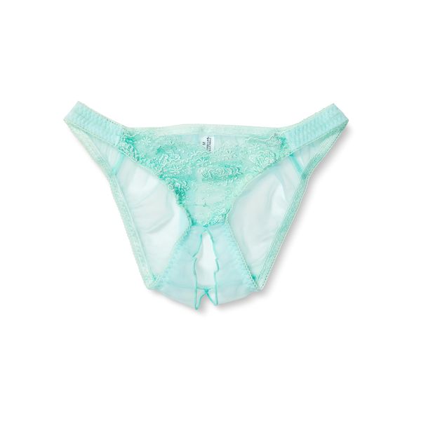 La Paume 319207 Women's Bikini Panties, Open Panties, Lace T-Back, green