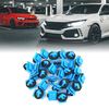 sourcingmap 30pcs Plastic Rivet Blue Bumper Fastener Clips 87756-1F000