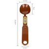 Digital Spoon Scale High Precision 500G/0.01G Measuring Spoon w/ Display (Brown)
