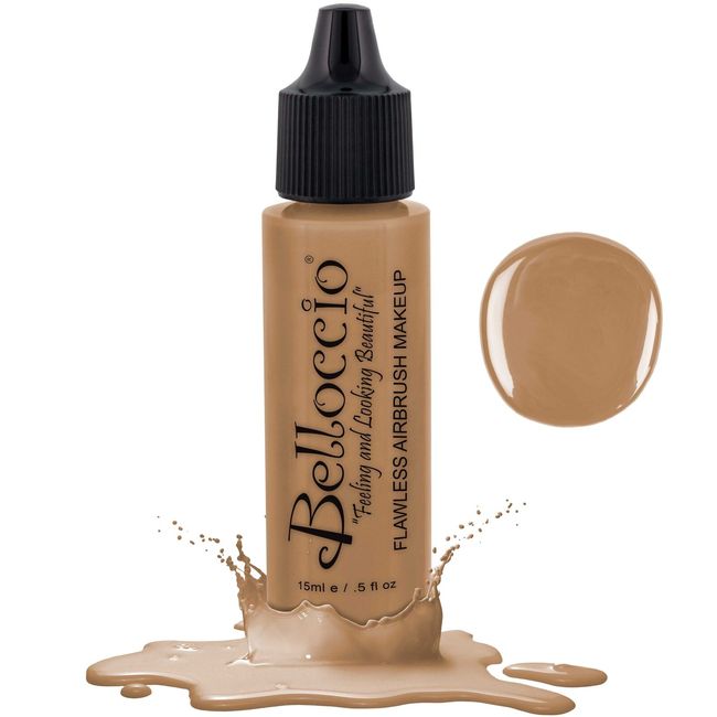 New Belloccio Pro Airbrush Makeup LATTE SHADE FOUNDATION Flawless Face Cosmetics