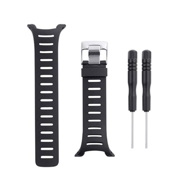 Spring Needle and Screwdriver Tool Black Rubber 20mm Width Watch Strap Watch Accessories for Suunto T1 T1C T3 T3C T3D T4C Band