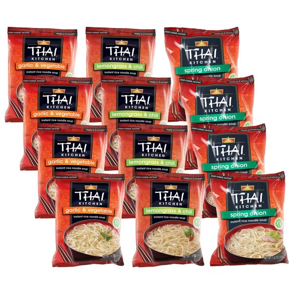 Thai Kitchen Instant Rice Noodle Soup Variety Pack, 19.2 oz