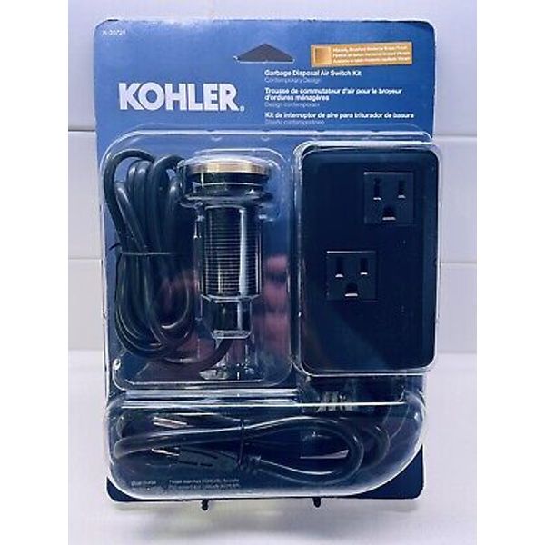 Kohler Garbage Disposal Air Switch Kit K-35724-2MB Brushed Brass