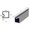 CRL 6423000 Satin Anodized 72" End Post Extrusion