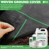 Elixir Gardens 4m x 10m Woven Weed Control Landscape Fabric + 20 Pegs