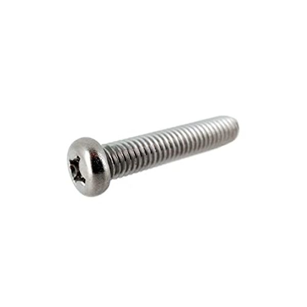 Stainless Steel/Fabric (+) Small Head Pan Head Machine Screw M4 x 12 (10 Pieces)