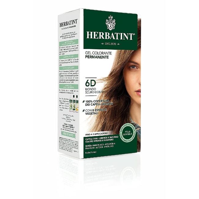 Herbatint 6D Blond Fonce Dore Koyu Altın Sarısı Saç Boyası, 135 Ml