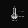 sourcing map M2x6mm Plastic Phillips Bolts 100pcs PC Pan Head Machine Screws Transparent