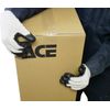 Ace AG863 Rubberized Gloves, 10 Pairs, One Size, Black