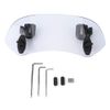 Motorcycle Windscreen flip up screen extension extender,Plastic Material Universal Motorcycle Modified Windscreen Windshield Spoiler Air additional handlebar wind Deflector(Smoked)