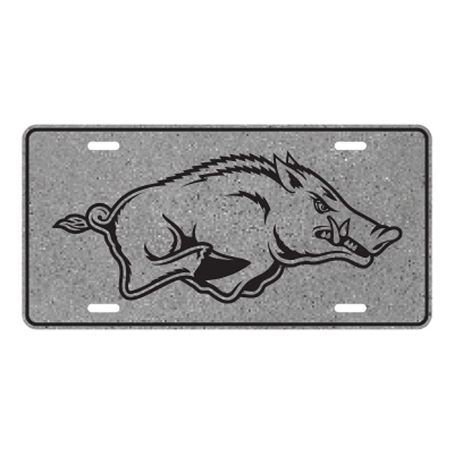 Craftique Arkansas Razorbacks TAG (Gray/BLK HOG Metal TAG (11231))