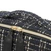 Francfranc Franc Tweed Vanity Makeup Bag, Black