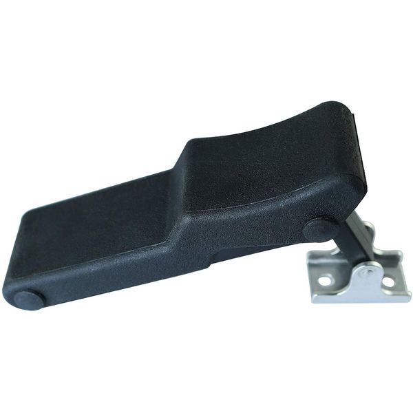 Longdex Flexible Draw Latch 4'' Soft Black Rubber Over-Center Concealed Toggle Latch with Concealed Keeper