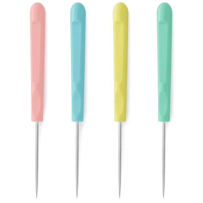 4Pcs Sugar Stir Needle Scriber Needle Cookie Decorating Supplies Tool 5.2 Inches