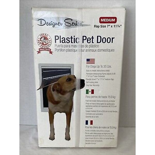 Ideal Pet Products Designer Series PLASTIC PET DOOR MEDIUM Flap Size 7”x11 1/4”