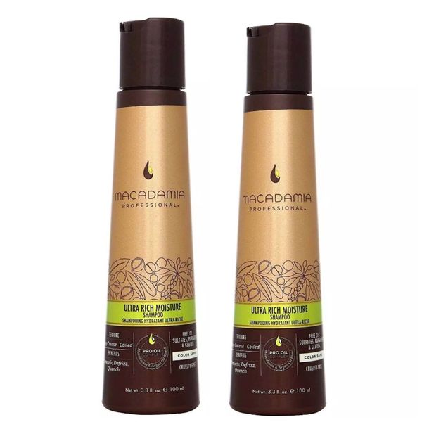 2X Macadamia oil Ultra Rich Moisture Shampoo 3.3 oz