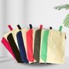 NGIL Jute/Canvas Large Travel DYI Cosmetic Bag Pouch for Women Multipurpose Travel Toiletry Pouch, Personalized Makeup Bag, Best Friend Gift, Bridesmaid Gift Ideas (Jute-Black)