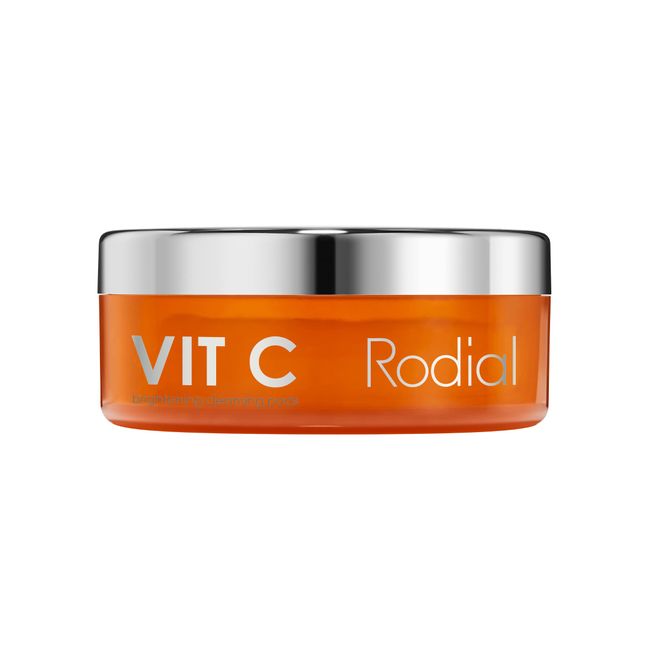 Rodial Vit C Brightening Cleansing Pads, 20, Toning and Purifying Pads, Resurfacing Pads for Day and Night, Vitamin C to Illuminate, AHA Acids to Exfoliate and Salicylic Acid to Tighten Pores