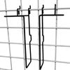 Slatwall, Pegboard Gridwall Adjustable Width Brochure Magazine & Literature Holder - Black - 10 Pack