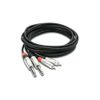 Hosa Pro Stereo Interconnect Dual REAN 1/4 in TS to RCA 10 ft