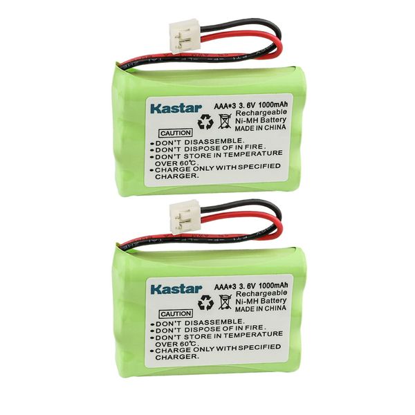 Kastar 2-Pack Battery Replacement for AT&T E5644B E5654 E5655 E5901 5902 E5902B E5903 E5903B E5910 E5911 E5912 E5912B E5913 E5913B E5914 E5917 E5918B E5921 E5922B E5923 E5923B E5924 E5924B E5926 E5927