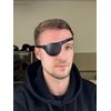 Generisch Leather Eye Patch, Eye Patch, For Left And Right Eye, Slim Eye Patch, Unisex (Black)