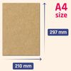 50 Sheets, Brown Kraft Paper Card A4 - 200gsm