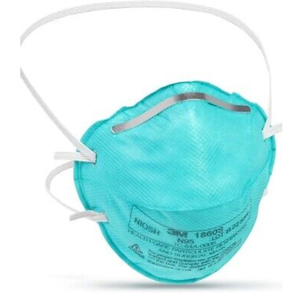 3M Health Care 1860S Particulate Respirator Mask Cone, Molded, Small 120Ct