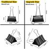 Ufmarine Extra Large Binder Clips 2.4 Inch Length for Office (8 Pcs)
