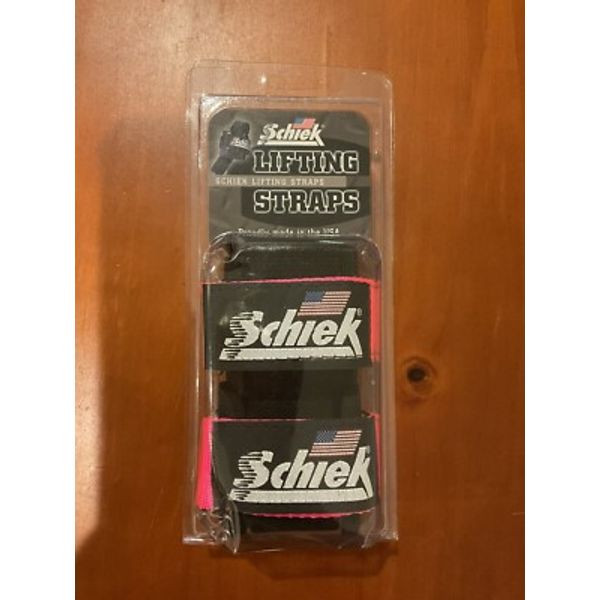 Schiek Sports Womens Pink Weight Lifting Straps 1000PLSP Cross Training Fitness