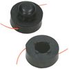 SPARES2GO Spool & Line for Powerbase Grass Strimmer/Trimmer (Pack of 2)