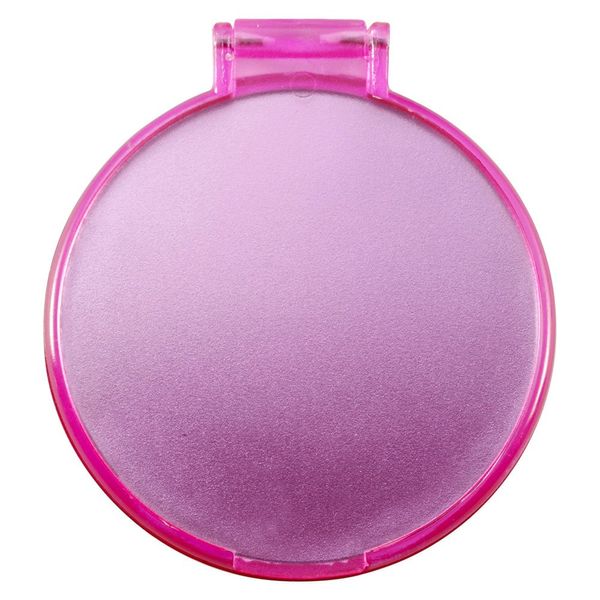 eBuyGB Compact Vanity Handbag Mirrors Folding Cosmetic Mirror Toiletry Bag, Pink, Pack of 10,14 cm,1261631-10