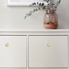 Amasideca 10 Pack Oil Rubbed Bronze Cabinet Knobs - Round Zinc Alloy Drawer Knobs in Gold and Bronze - Kitchen Hardware