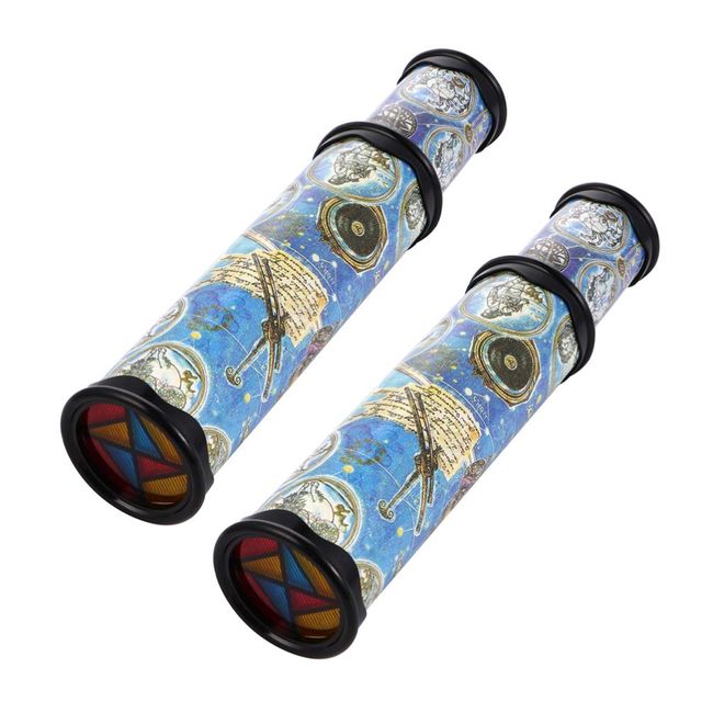 LIOOBO Kaleidoscope Toy Classic Rotating Kaleidoscope Magic Kids Birthday Gift Set of 2 (Random Color)