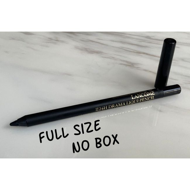 LANCOME 24H Drama Liqui Pencil Eye Liner - 01 CAFE NOIR Black Matte NEW