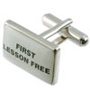 PAIR Sex Instructor Novelty Cufflinks Select Gift Pouch