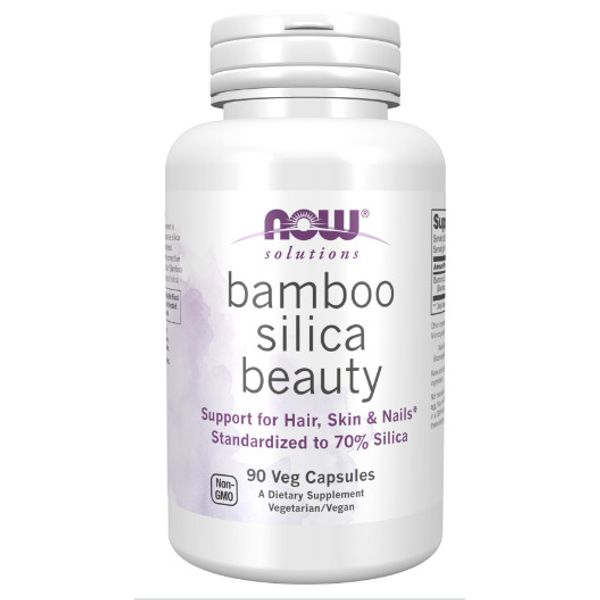 Now Solutions Bamboo Silica Beauty, 90 Veg Capsules