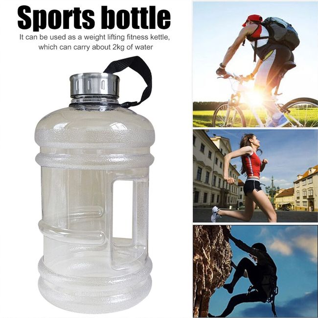 2.2l Big Capacity Water Bottle Clear Drinking Bottles Gym Sports